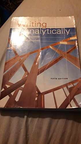 Writing Analytically - Paperback, by Rosenwasser David; Stephen - Very Good j