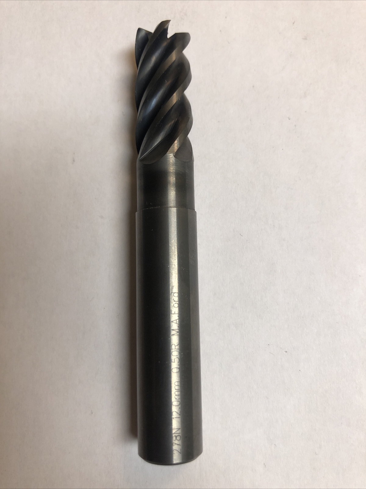 M.A. FORD 278 1200N3-0.5RB 12MM END MILL REGRIND factory specs   FREE SHIPPING