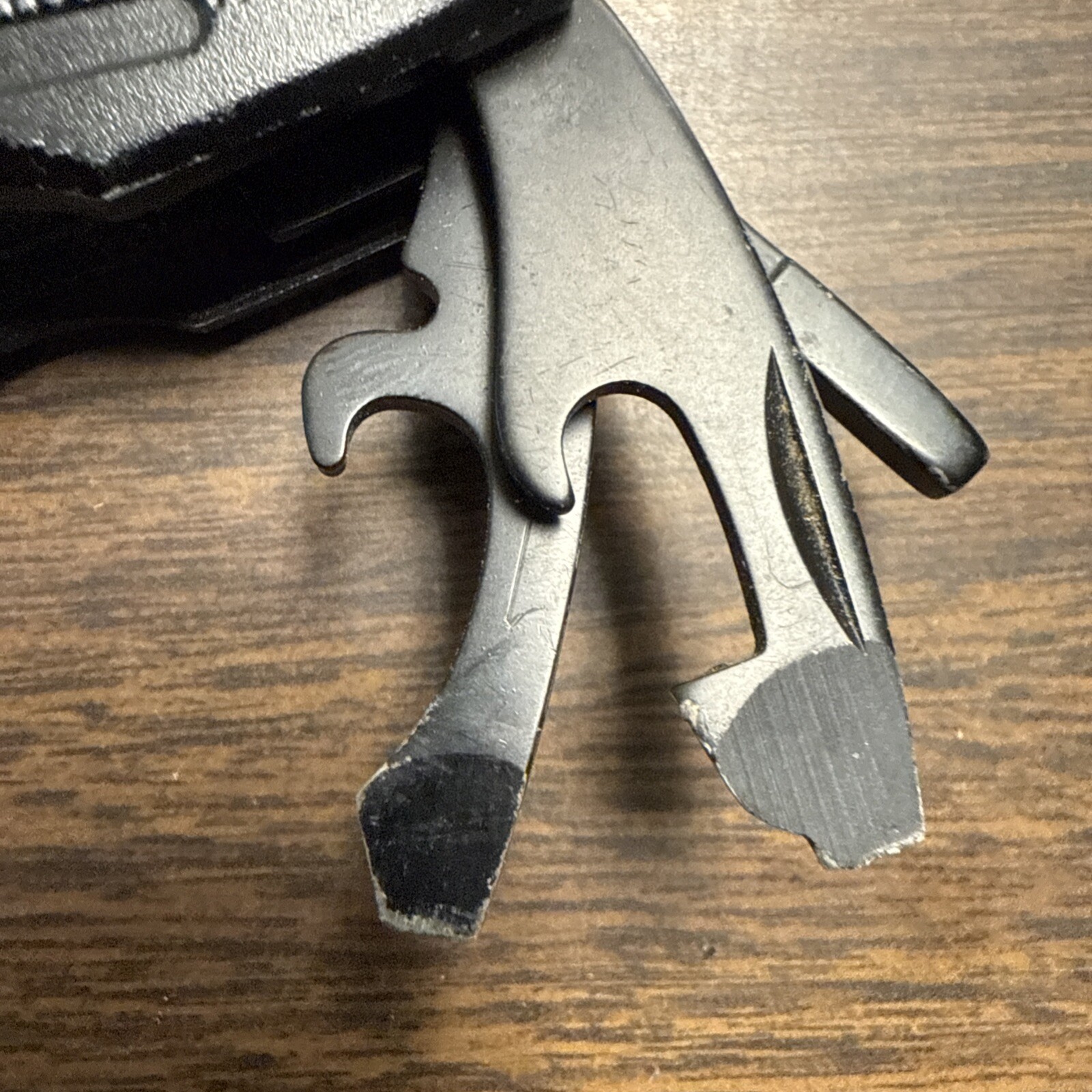 Kingmax Combination Folding Pocket Knife Multitool Black Pliers Bottle Opener