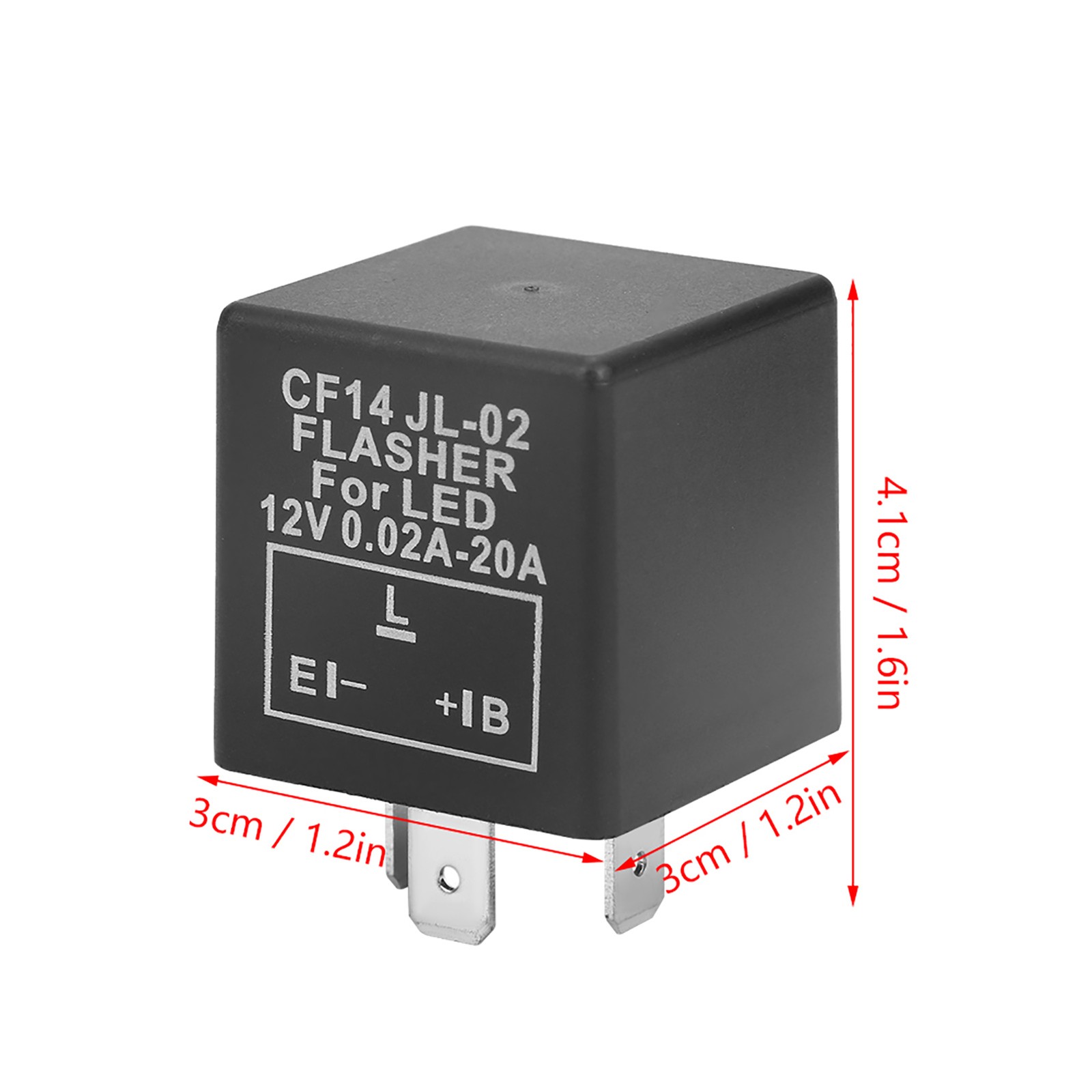 CF14 JL-02 3-Pin LED Flasher Flash Relay For Turn Light Hyper Flash New