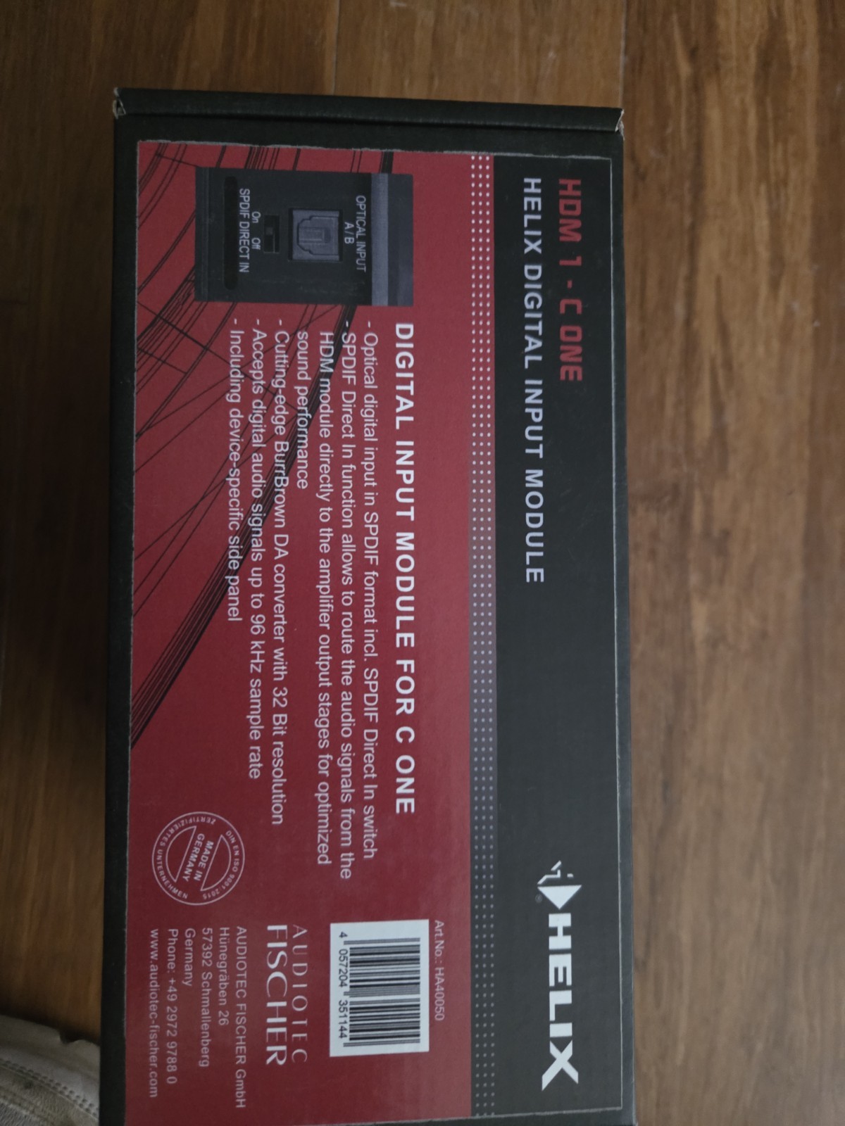 AUDIOTEC FISCHER Hdm 1- C One HELIX DIGITAL INPUT MODULE