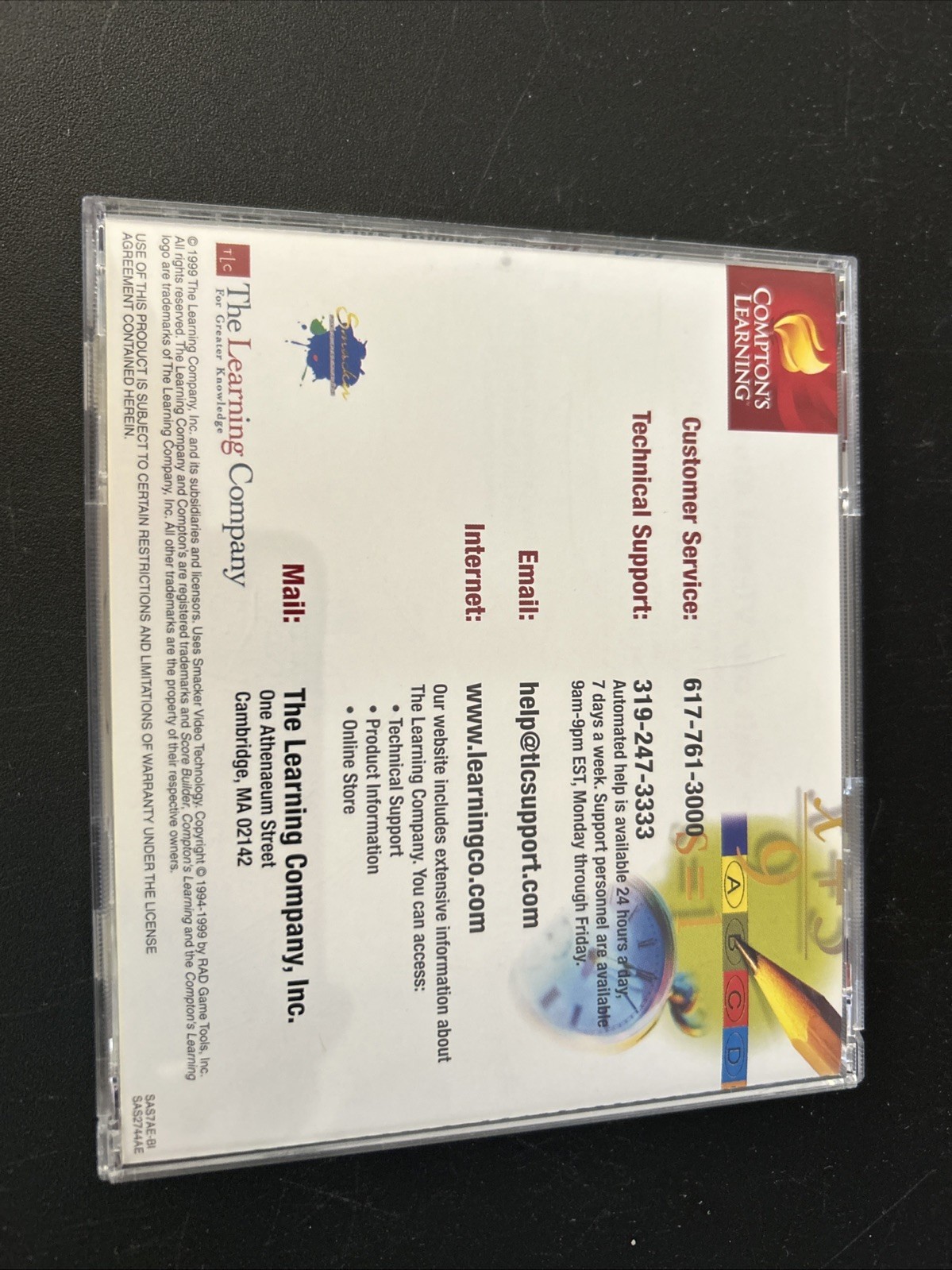1999 Comptons Learning Score Builder SAT , PSAT & ACT CD-rom