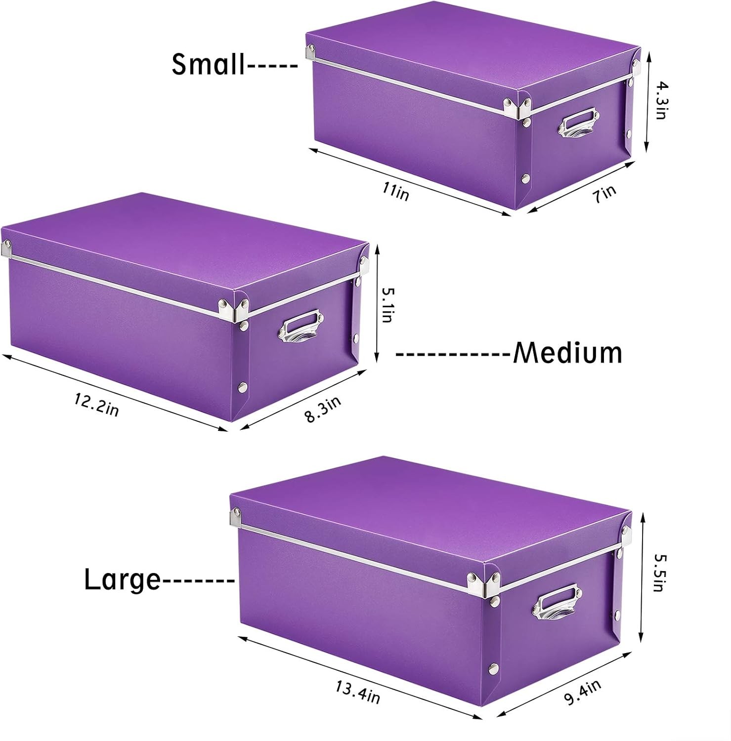 Organizer, Decorative Organizer with Lid, 3-in-1 Set