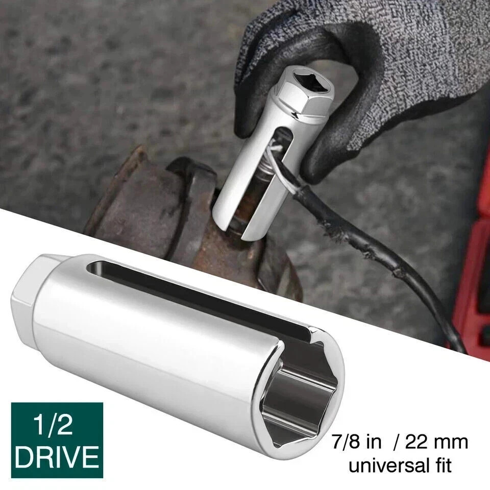 O2 Oxygen Sensor Socket Thread Chaser Set 2PCS O2 Sensor Wrench Removal Tool Kit
