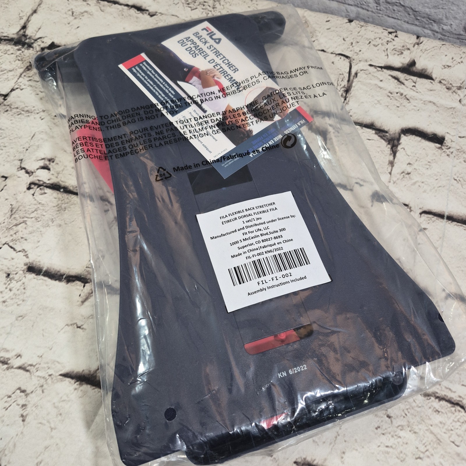 Fila Fitness Flexible Back Stretcher - Brand New Sealed In Package