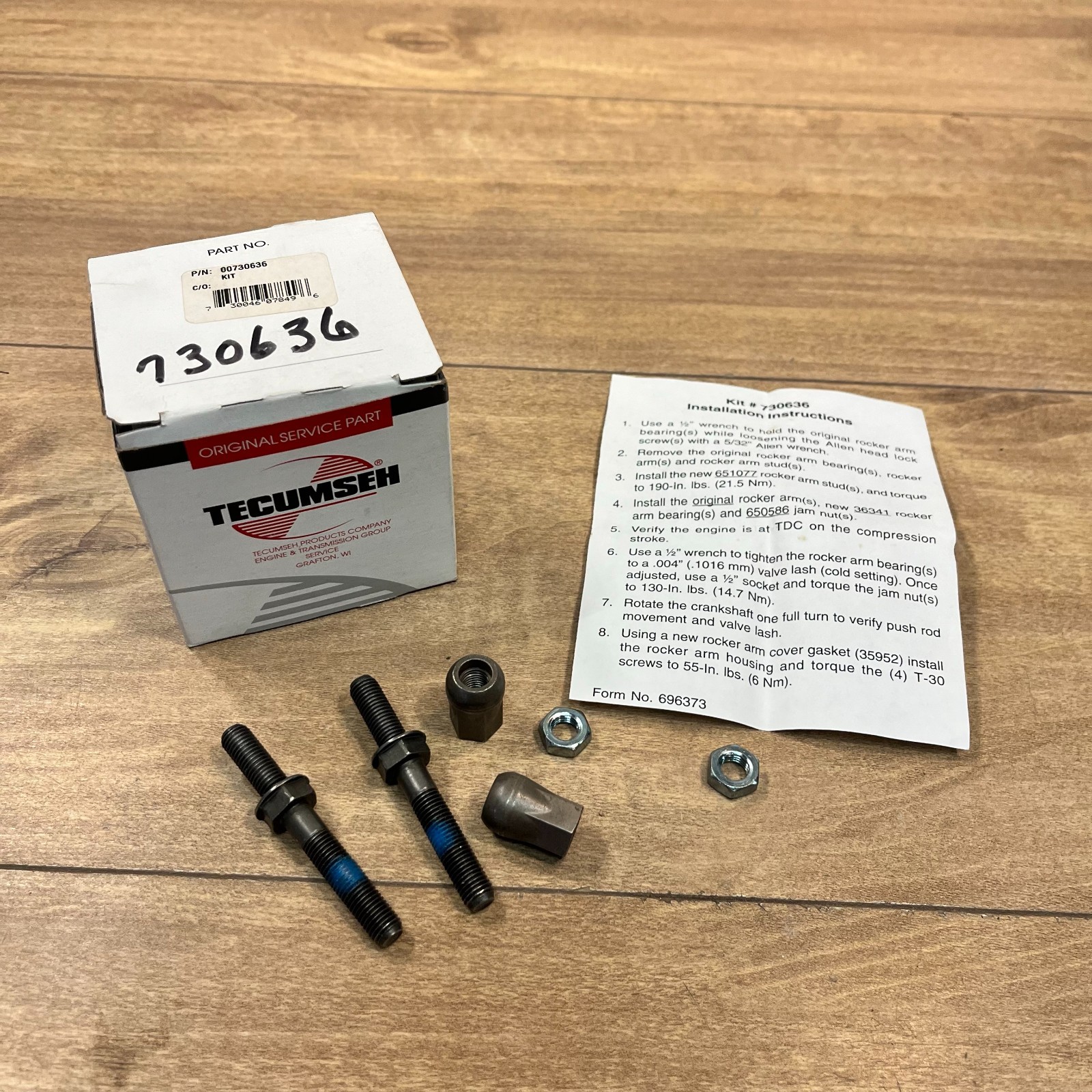 New TECUMSEH OEM NOS ROCKER ARM SET / 730636