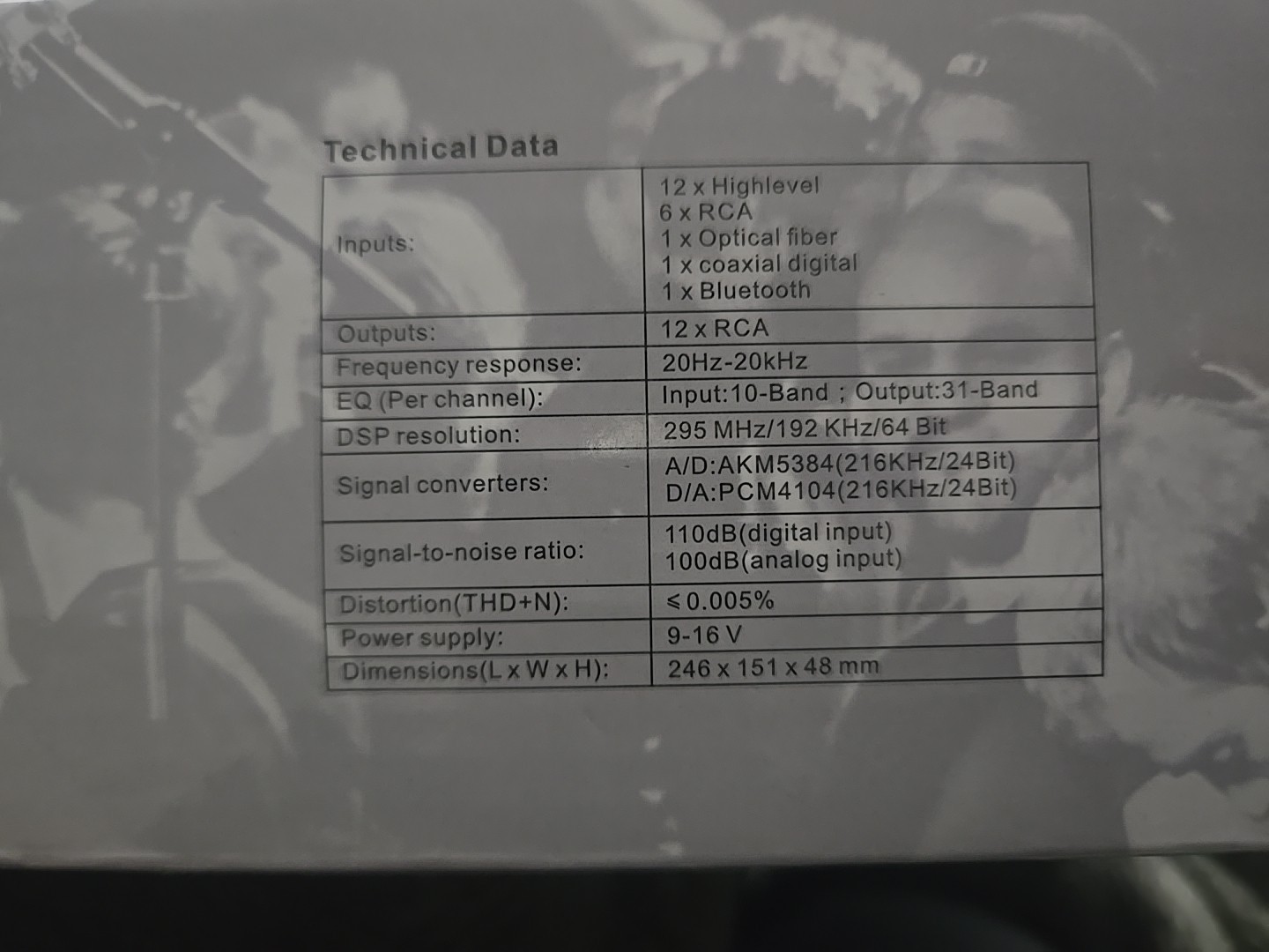 Feelart Dsp 12-HIFI Class Audio Processor