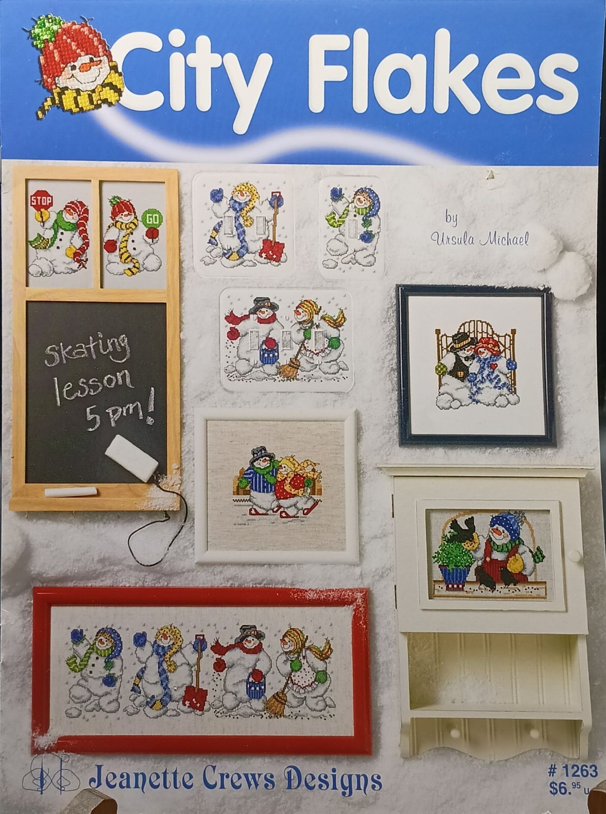 City Flakes Cross-Stitch Pattern Book By Jeanette Crews Designs #1263