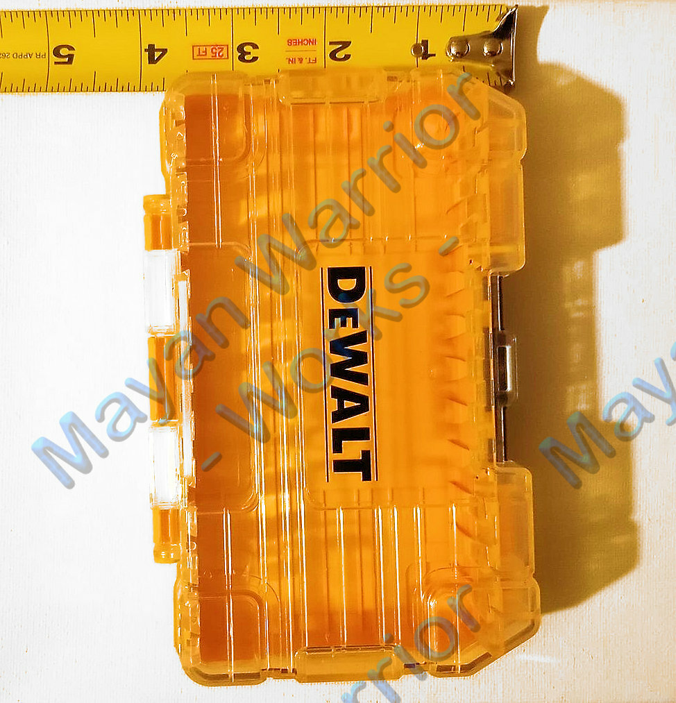 New DEWALT Tough insert Bit Storage Case Organizer Stackable & Interlocking