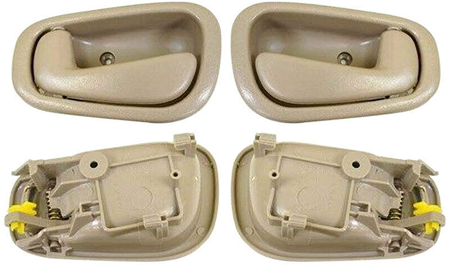 4pcs Inside Tan Door Handle For 98-02 Toyota Corolla Chevrolet Prizm Inner Beige
