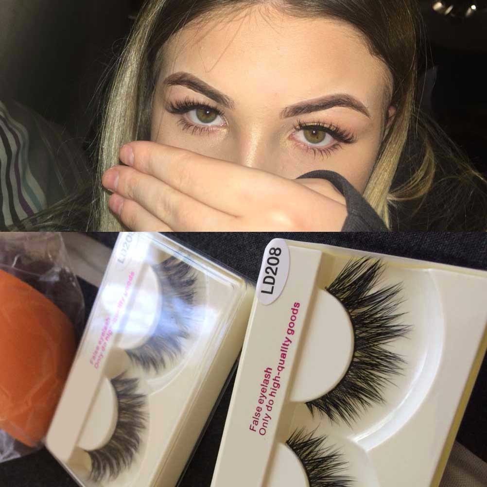 Reusable High-End False Eyelash Black Long Thick Natural Lashes for Makeup