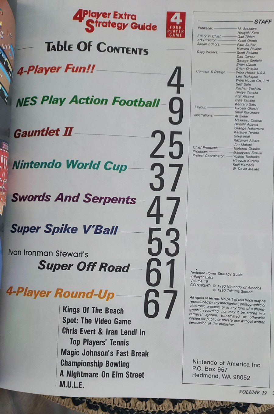 Nintendo Power NES 4-Player Extra Official Strategy Guide Book