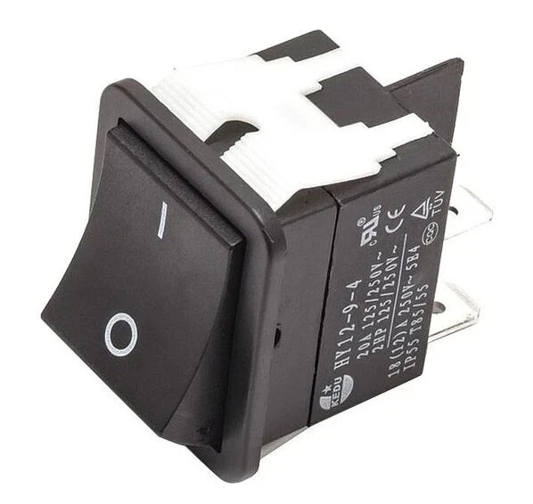 ProTeam 106066 Switch, Black Rocker 4 Terminals Provac