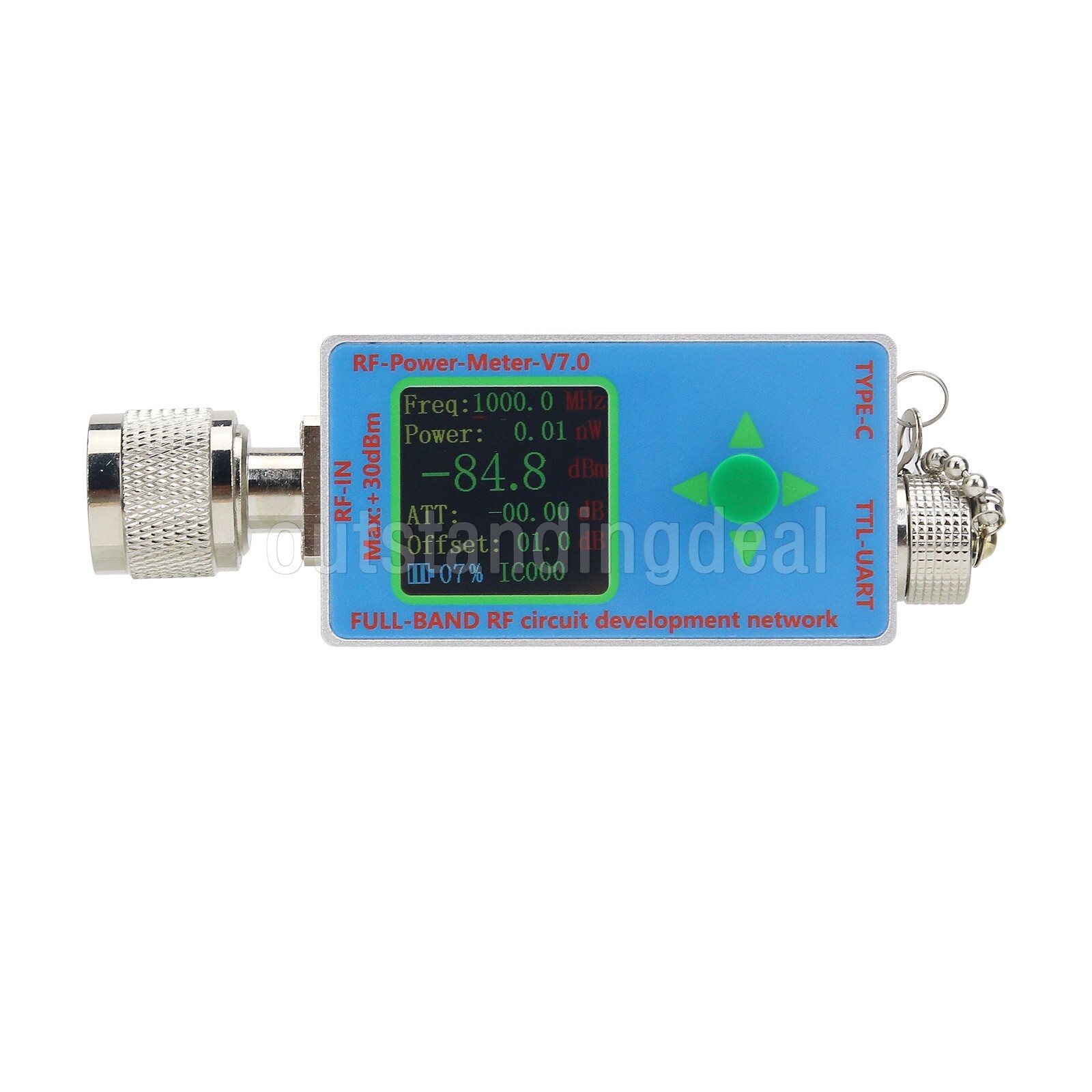 RF-Power-Meter-V7.0 10GHz RF Power Meter Maximum Input Power 30dBm Type-C Port/.
