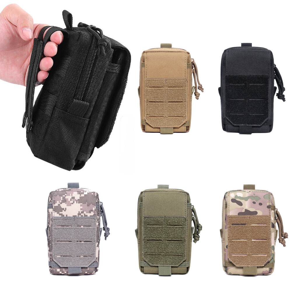 Tactical Molle Pouch Phone Bag Universal Waist Bag for Outdoor Hunting Camping