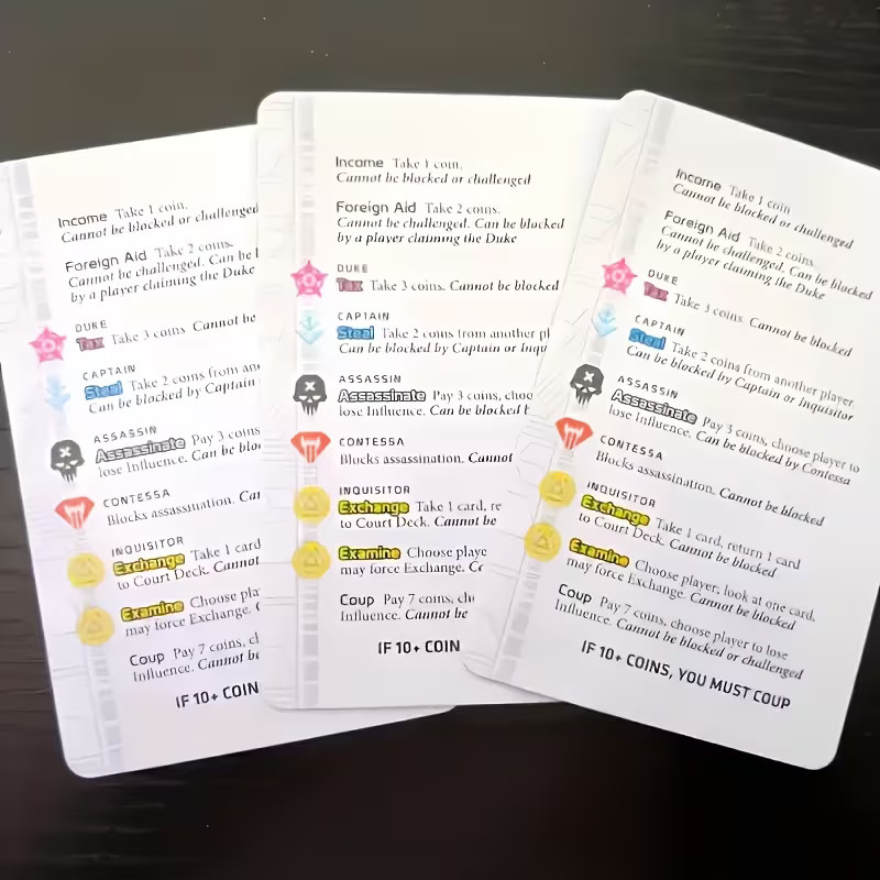 Coup Reformation Expansion Card Game (Resistance Universe) Indie IBC COUP2 Party