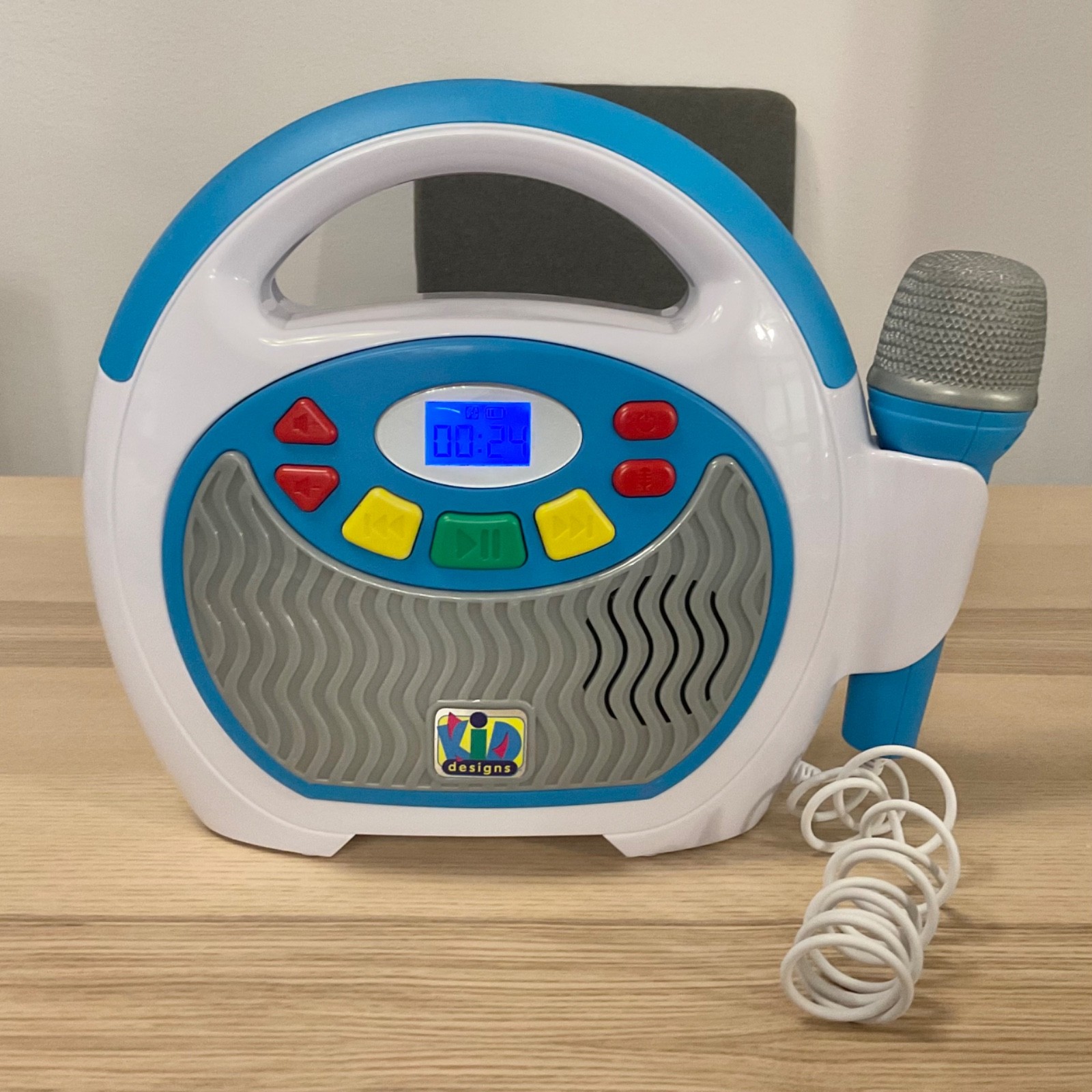 Works See Video- Kids Karaoke Machine & Music Player w Microphone & Bluetooth