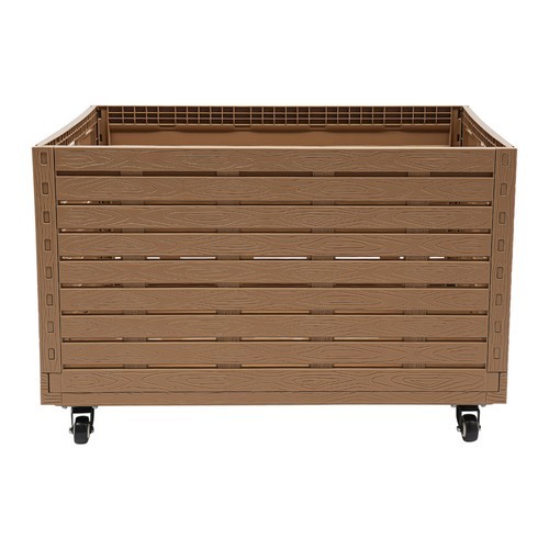 Large Stackable Collapsible Storage Bins Dolly Cart with Wheels for markets