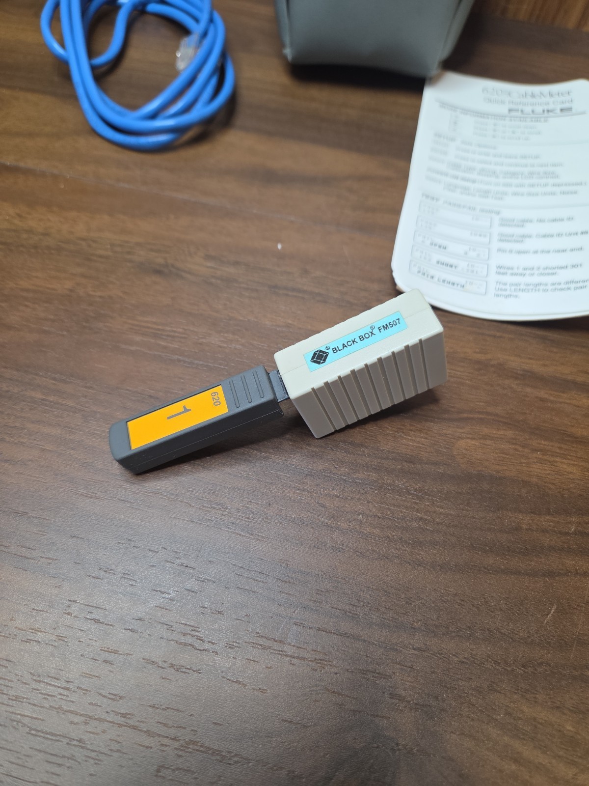 Fluke 620 LAN Cable meter With Case WORKS BUT READ