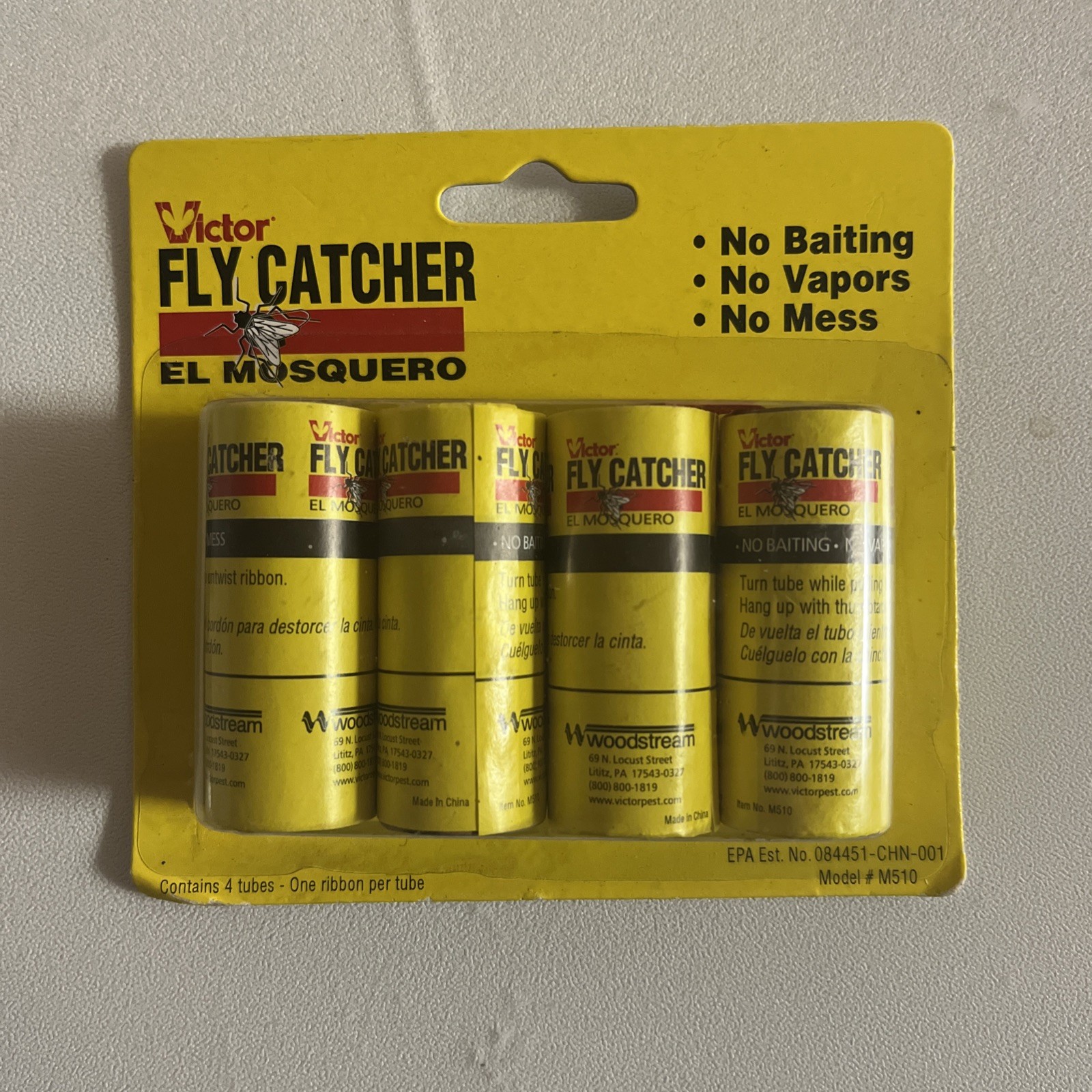 New Victor Fly Insect Catcher Trap Sticky  Ribbons  Catcher ..Factory Sealed 4pk