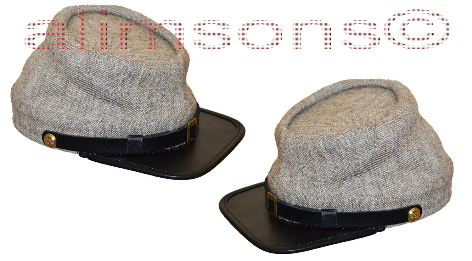 American Civil War Enlisted Confederate Jeancloth Kepi Hat Cap - ALL SIZES!!!