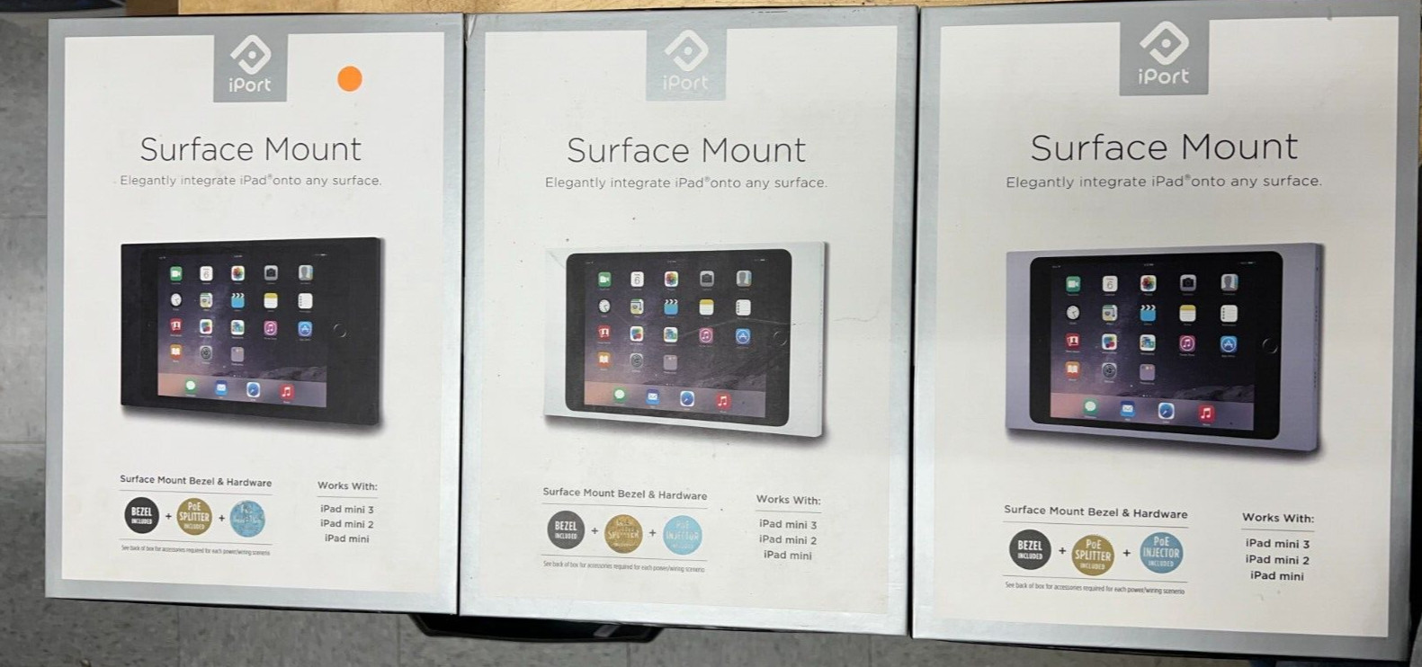 Iport Surface Mount For iPad Mini, Mini 2 and Mini 3