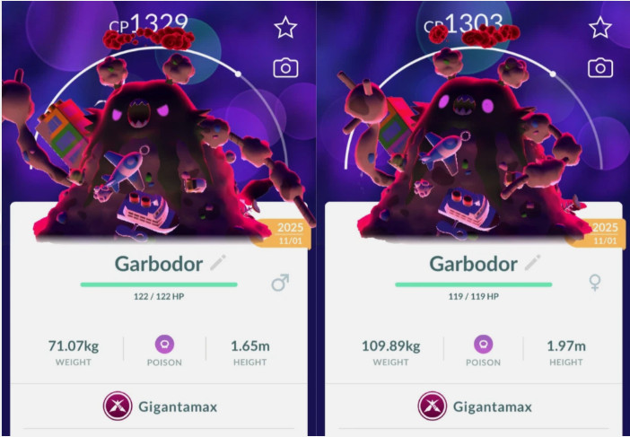 ✌Non Shiny Gigantamax Garbodor (Gigadynamax Deponitox) Pokemon GO👍 Exchange/PTC