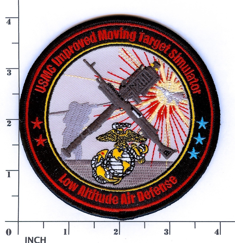 USMC Improved Moving Target Simulator PATCH Marines LAAD Stinger Missile ! IMTS