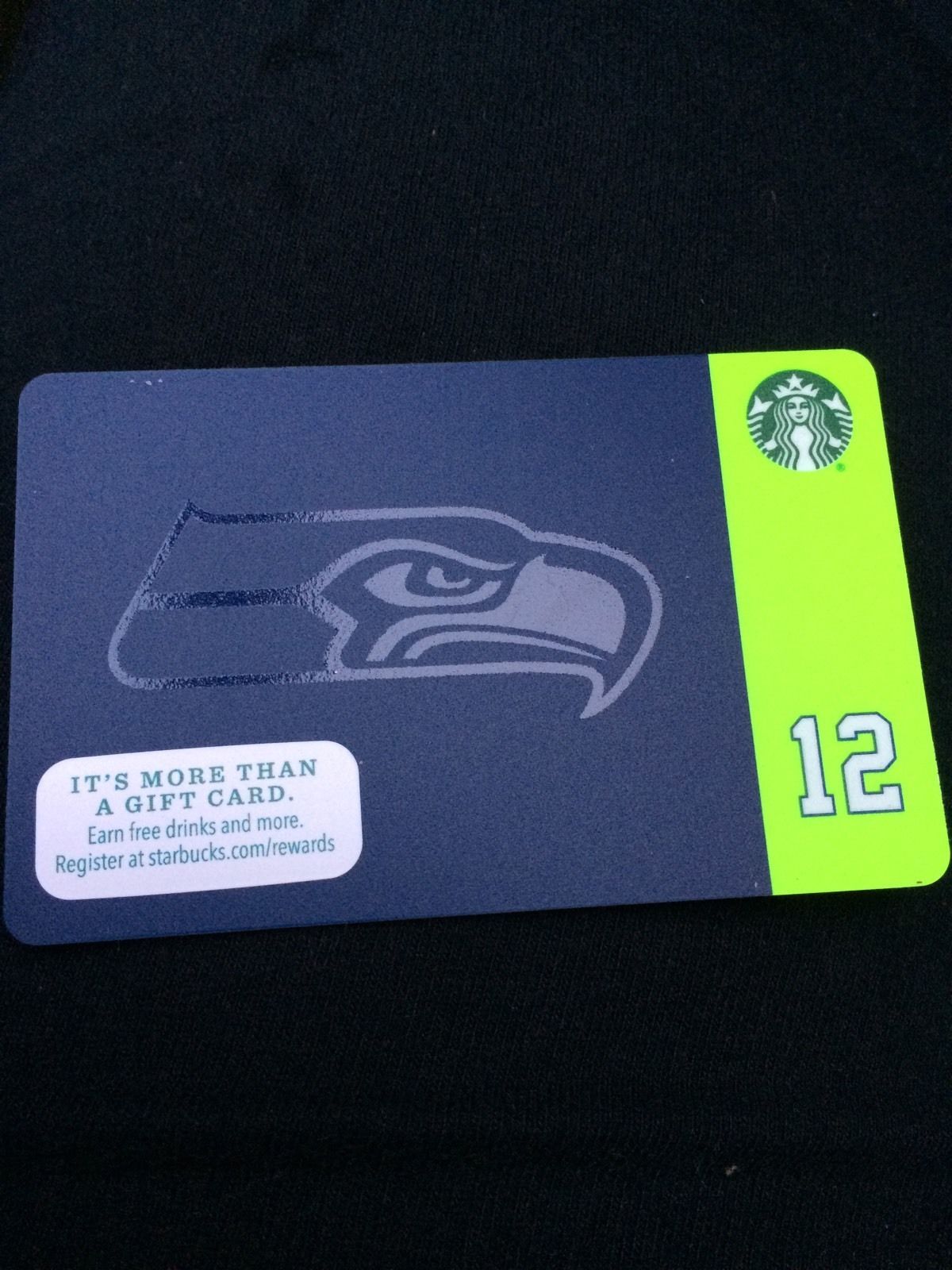 Starbucks Card 2015 SEATTLE SEAHAWKS 12th FAN Limited Edition NEW Unused MINT