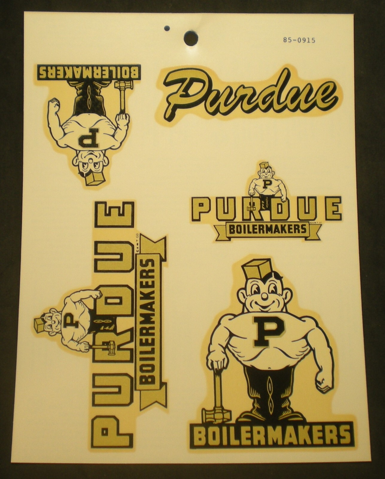 Vintage Purdue University Boilermakers Water Decal Sticker a