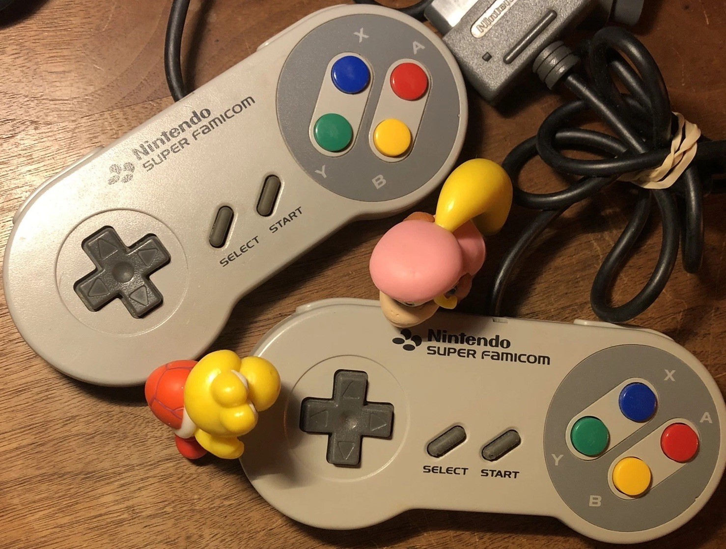 Tested✅Clean⭐️2 OEM Authentic Super Famicom Nintendo SNES Controllers Pair Lot