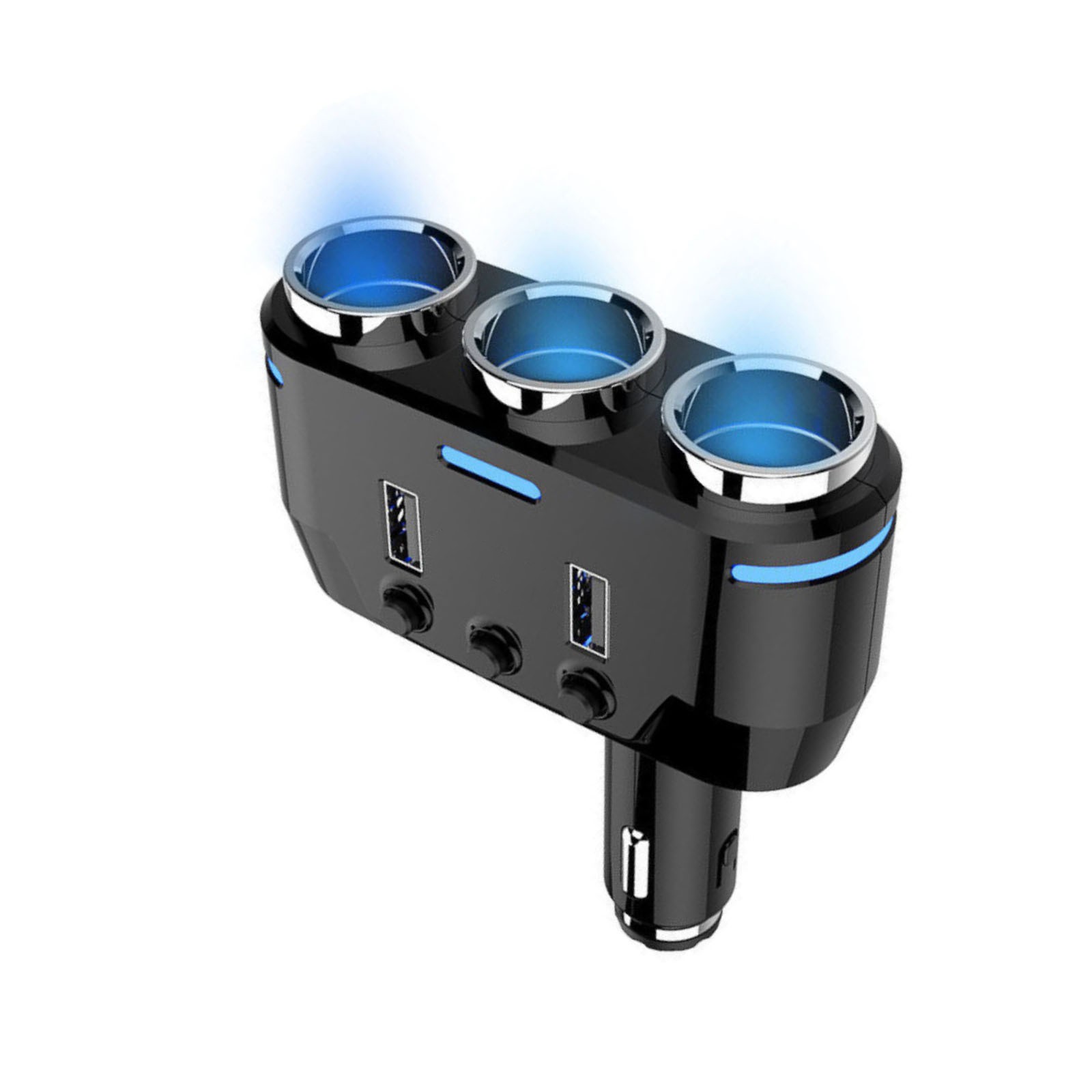 12V-24V Power Adapter Cigarette Lighter Socket Splitter Dual USB Car Charger A