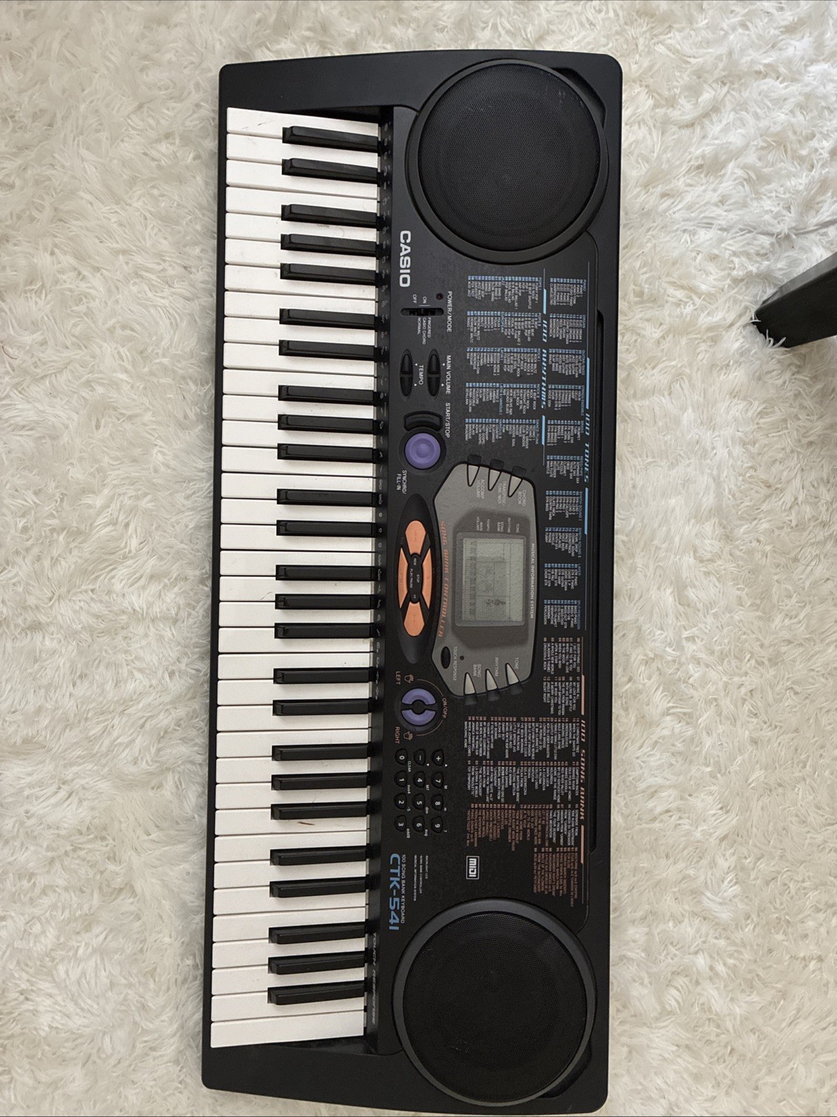 Casio CTK-541 Electronic Keyboard Midi, 100 Tones with Stand Cord and Manual Box