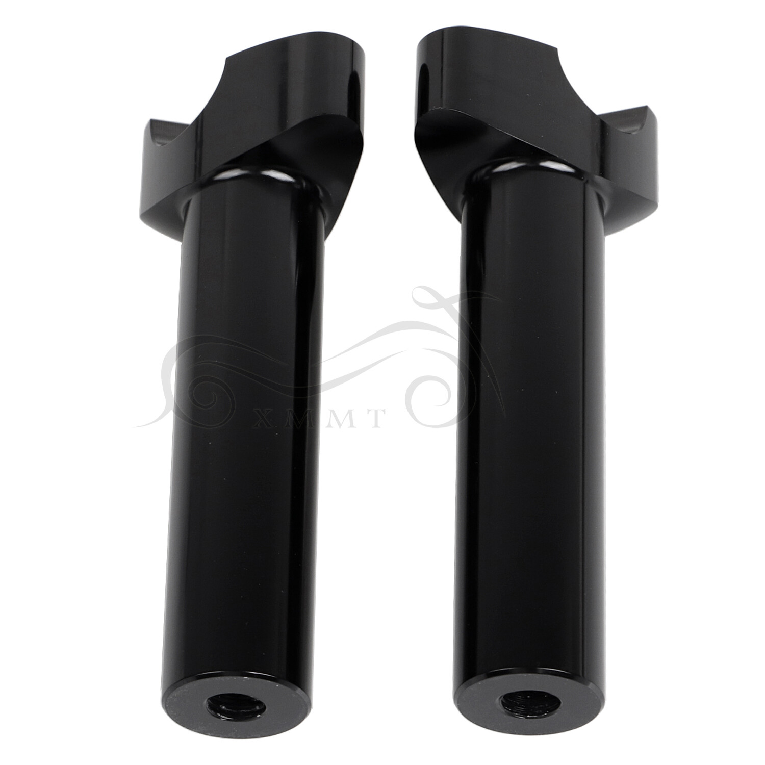 Black 5.5" Handlebar Risers Bottom For Harley 1" Bar Dyna Softail Sportster FXS