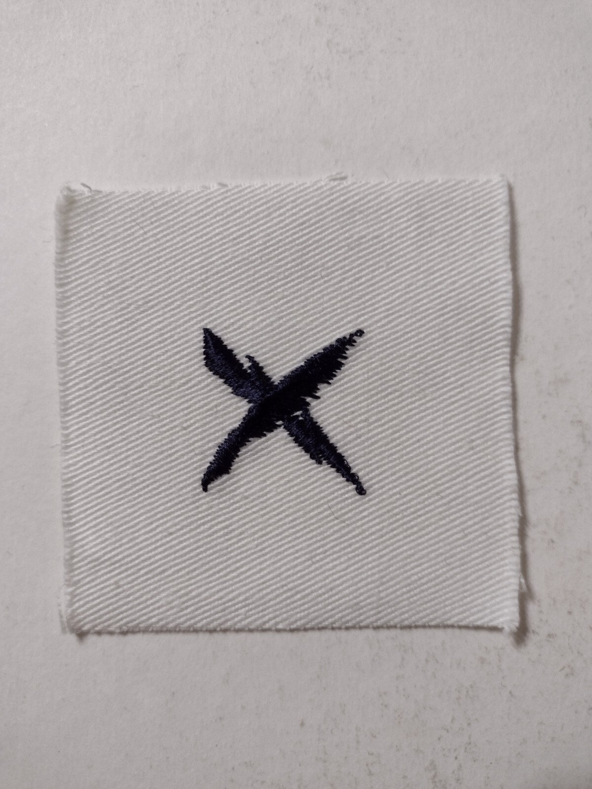 USN CRYPTOLOGIC TECHNICIAN CT STRIKER RATING BLUE ON WHITE :KY21-1