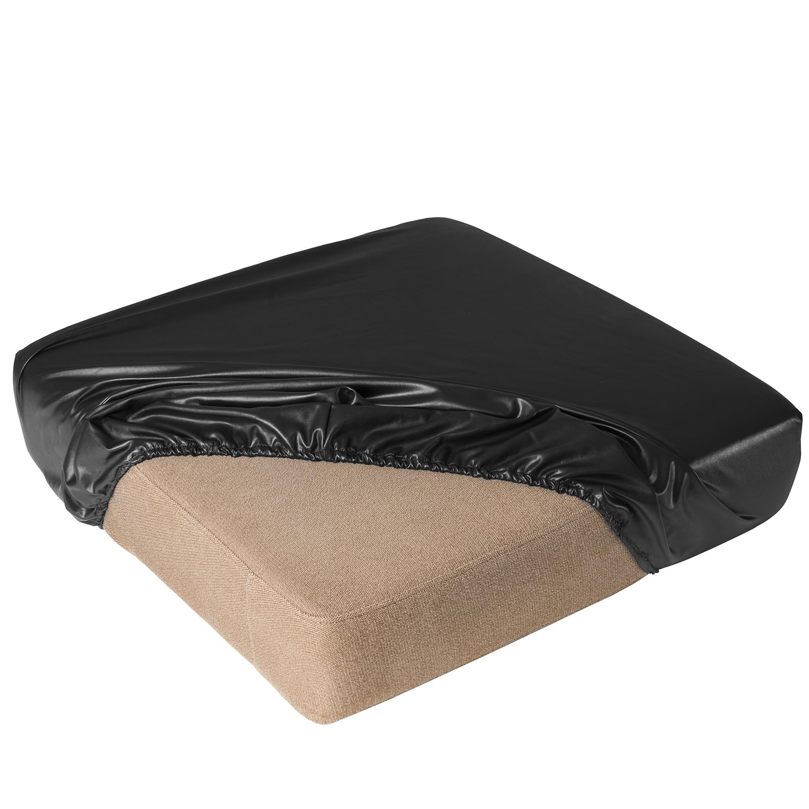 100% Waterproof Pu Leather Couch Cushion Covers Luxury Stretch Sofa Cushion F...