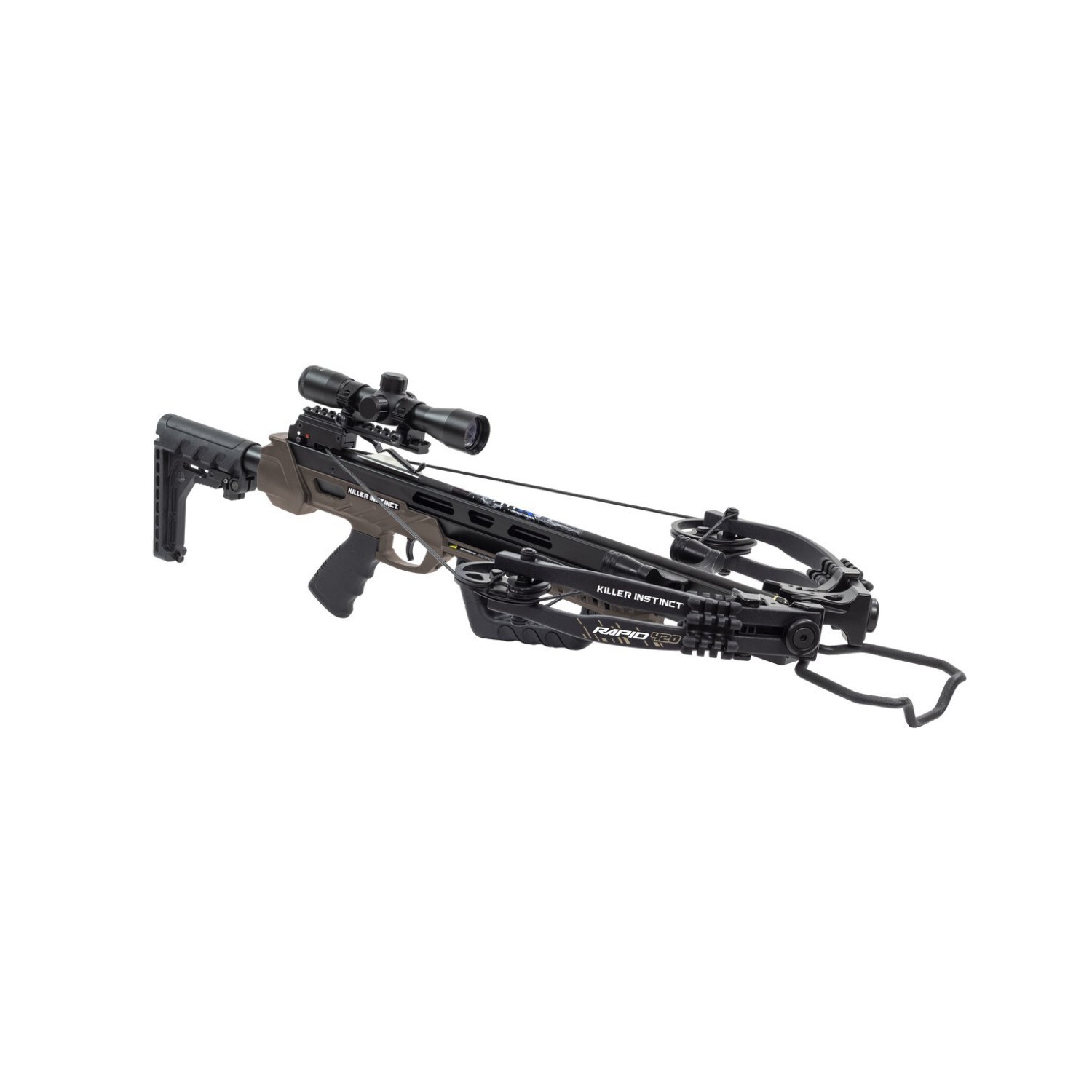 Killer Instinct Rapid 420 Crossbow Kit with 4x32 Scope, Quiver and Accessories