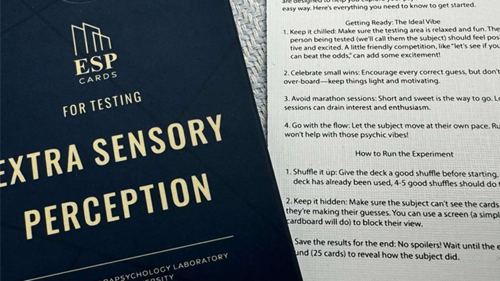 ESP Testing Cards by Dead Rebel Bizarre Magic Mentalism Tricks
