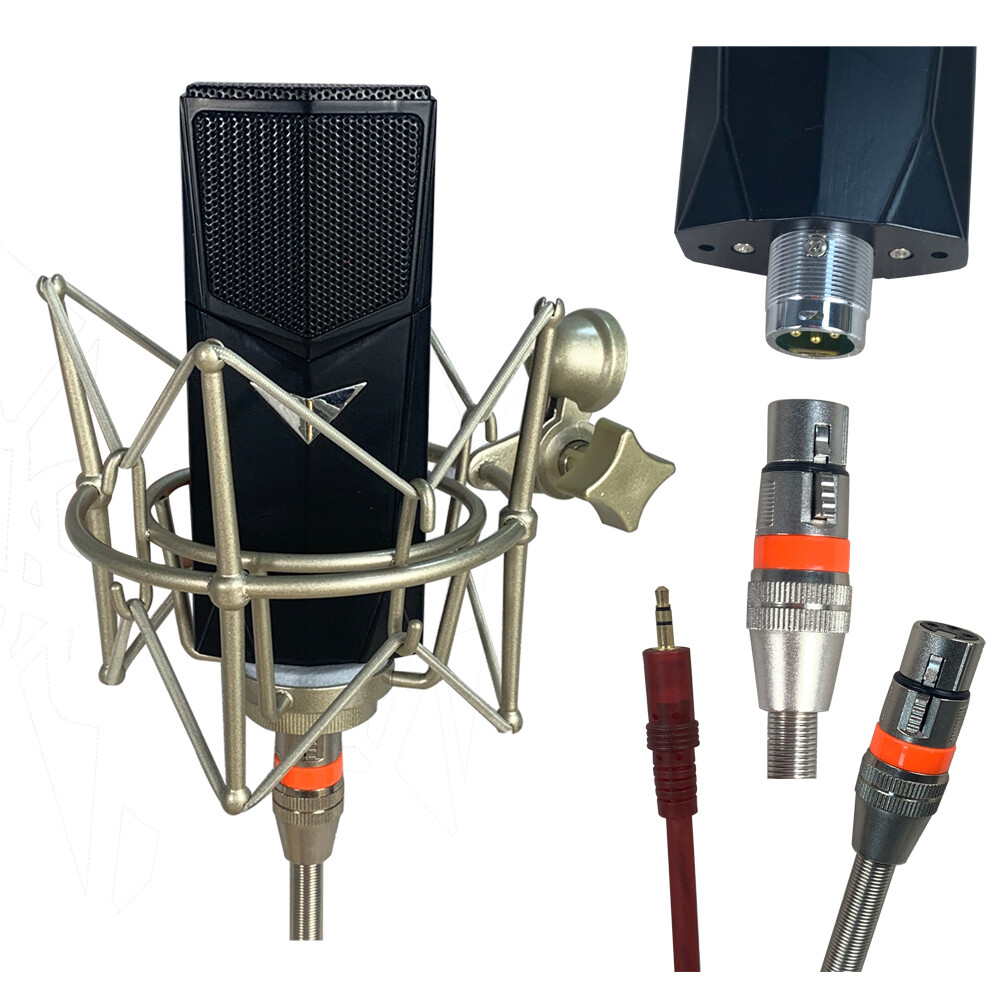 Condenser Microphone Complete Kits Live Studio Sound Recording Boom Broadcast