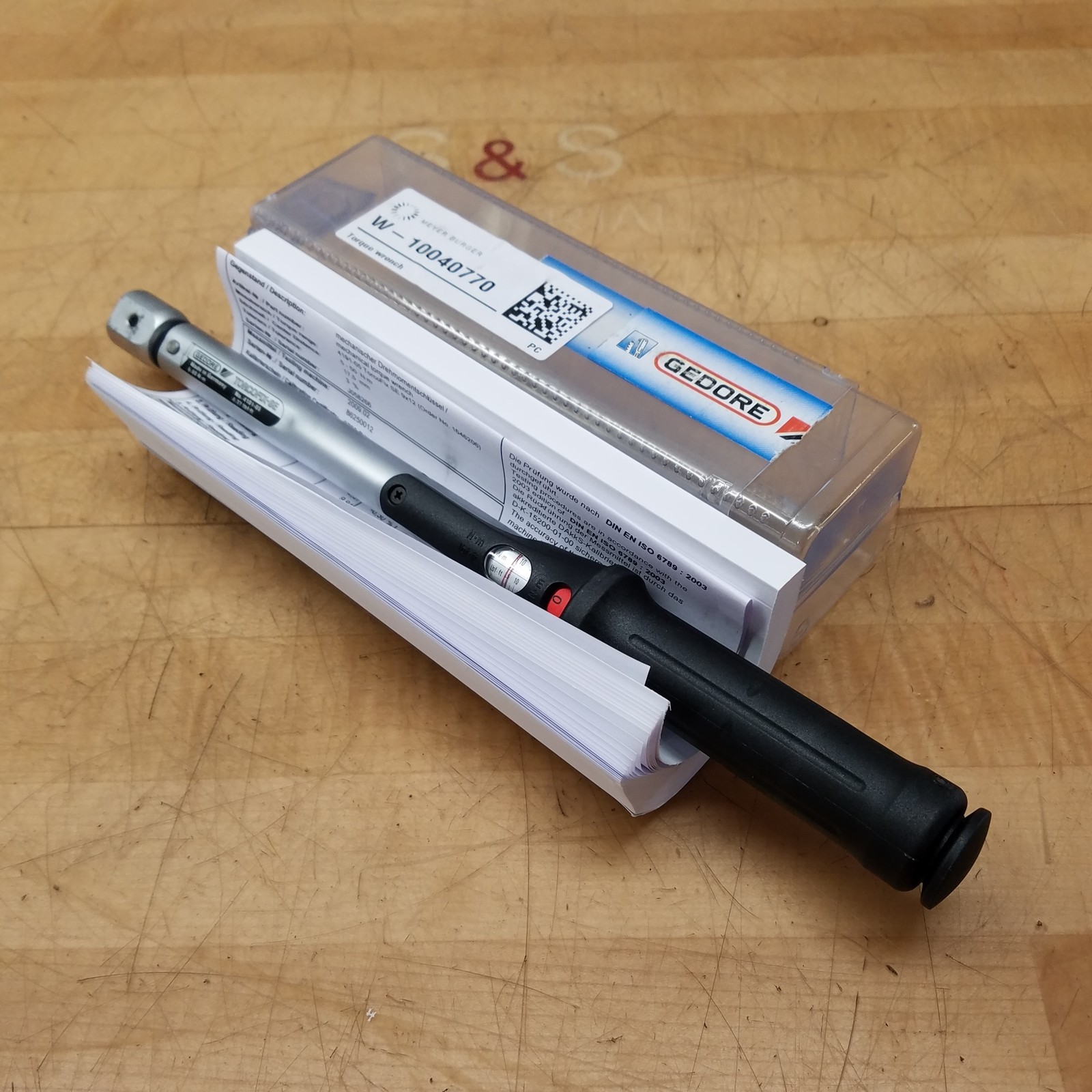 Gedore 4101-05 Torque Wrench, 5-50Nm, 4-37Lbf/Ft, 9x12, W-10040770 - NEW