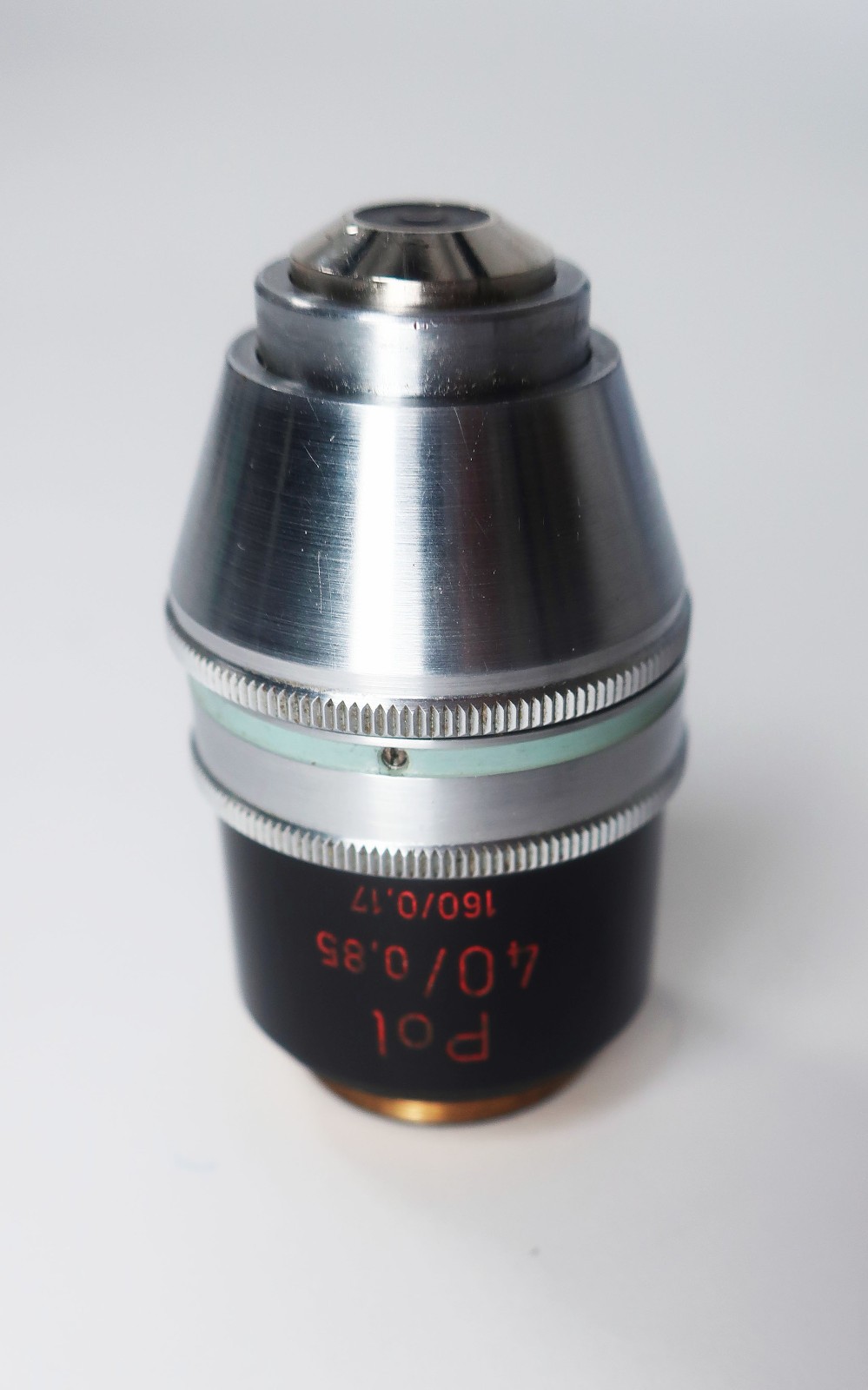 Vintage Zeiss Pol Plan Microscope Objective 40x 40/0,85 160/0.17 ~ Nice!