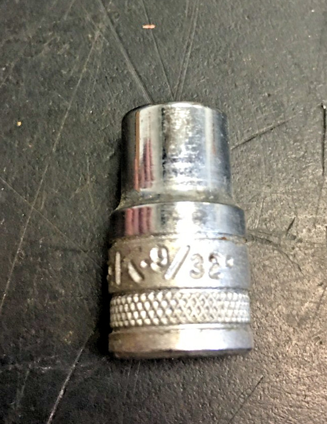 S-K, 40909, 9/32" SOCKET, Socket 1/4", Drive 6 Point, USA