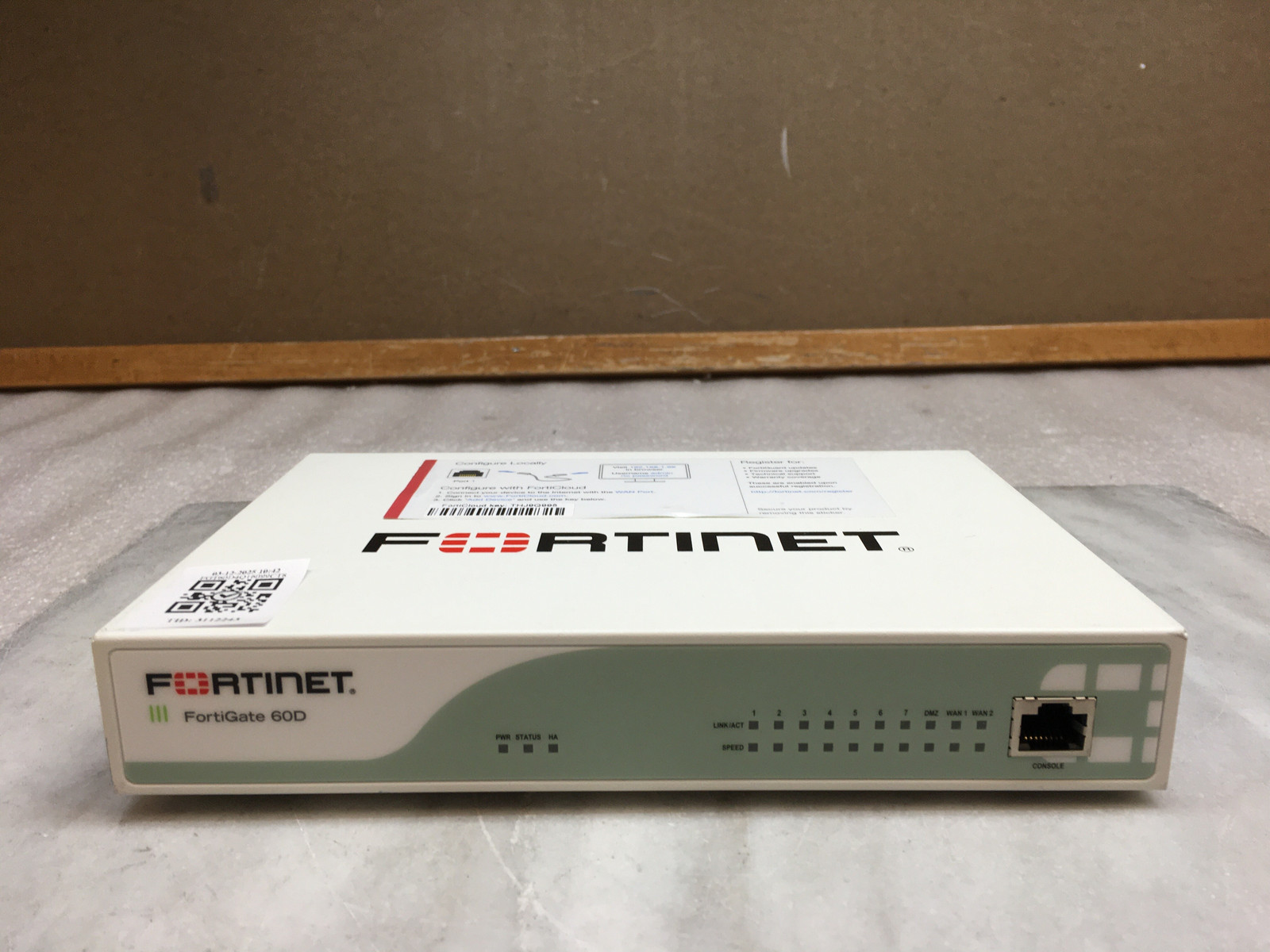 Fortinet FortiGate 60D Network Security Firewall Appliance no PWR Adapter