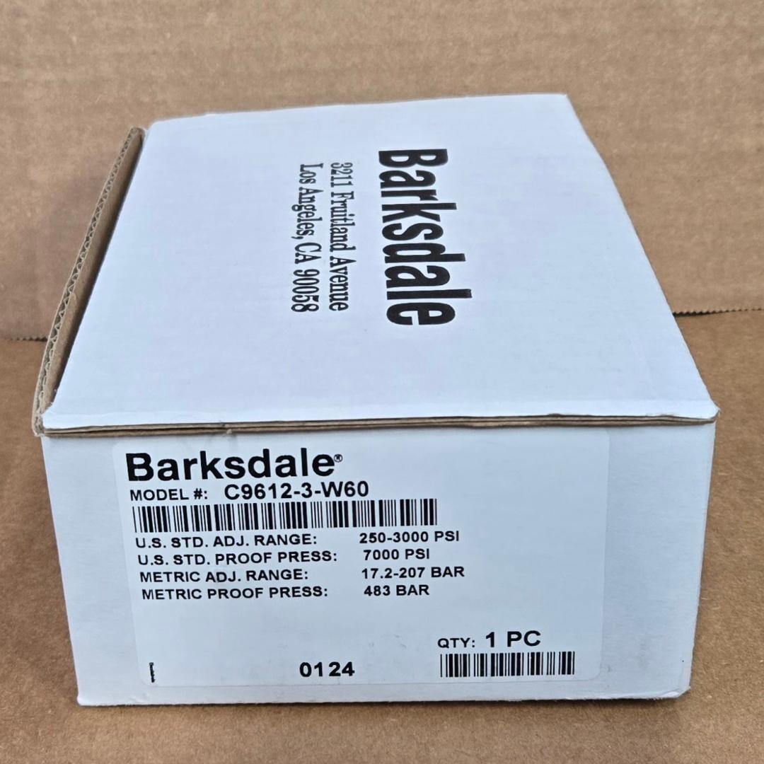New Barksdale Model # C9612-3-W60  |  Pressure Switch