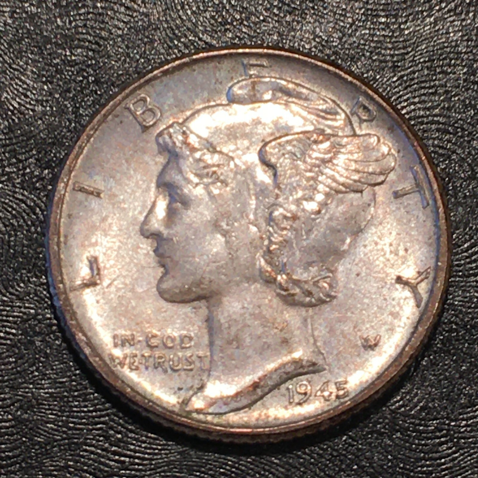 1945 Mercury Silver Dime - High Quality Scans #M451
