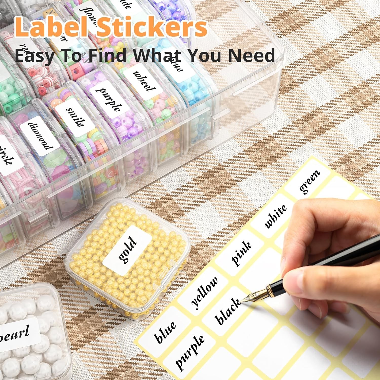Bead Organizer Box 31Pcs Small Beads Organizers & Storage Plastic Cases Mini