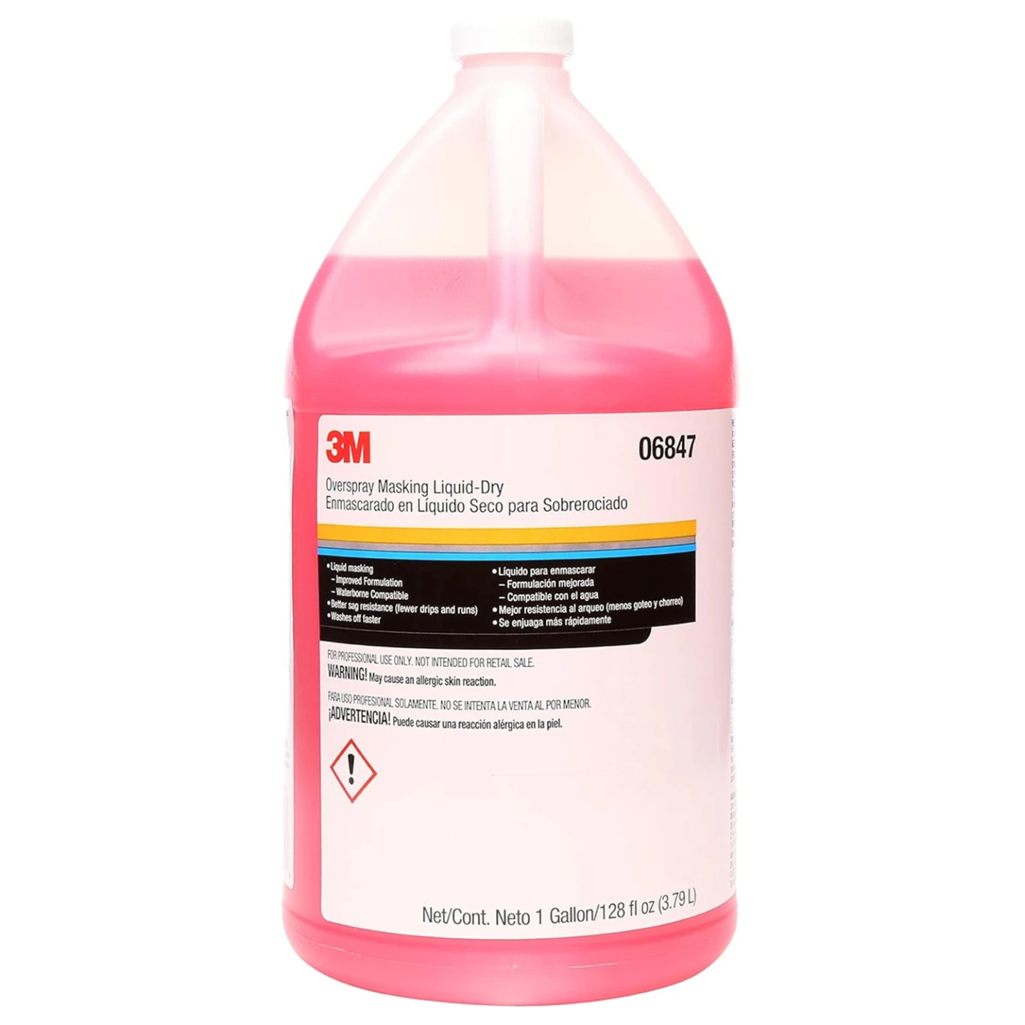 3M 06847 Overspray Auto Body Paint Masking Liquid-Dry (Gallon)
