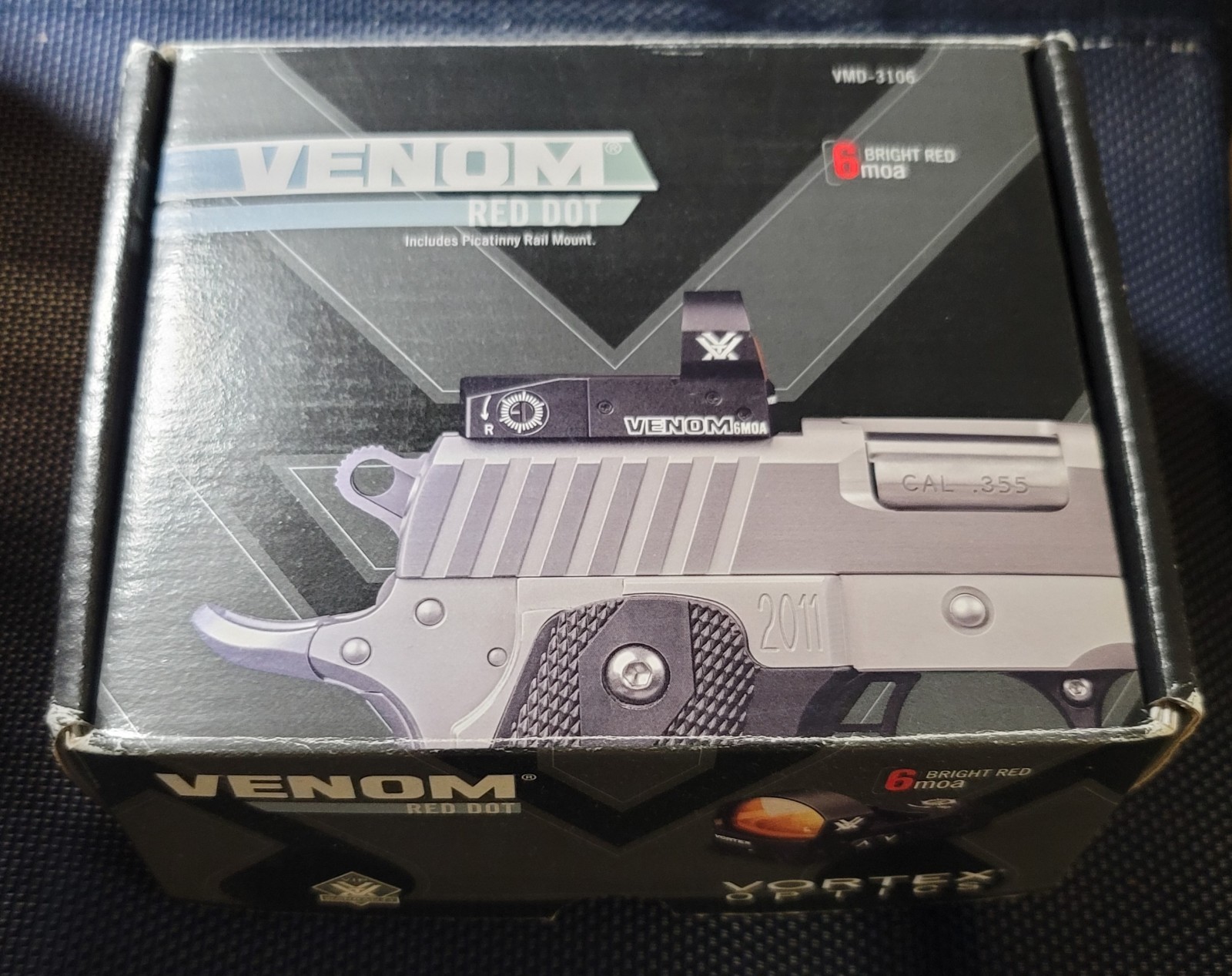 Vortex Venom Red Dot Sight For Pistol (6 MOA Red Dot) VMD-3106 Glock S&W XD CZ