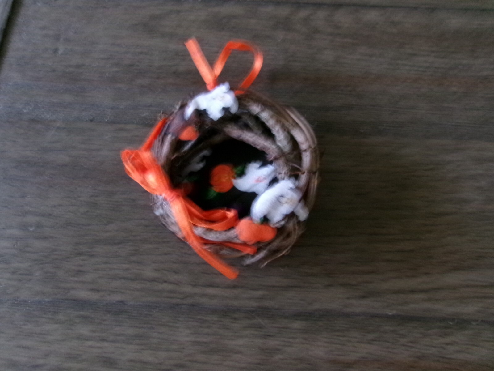 HALLOWEEN Mini Wreath ORNAMENTS OR REFRIGERATOR MAGNETS