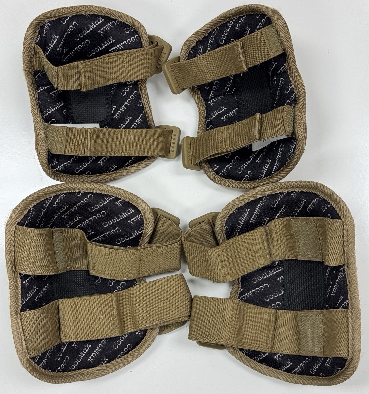 HWI NG Coyote Brown Military Tactical Knee Pads & Elbow Pads Complete Set USED